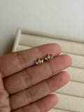 3 Petals ball back studs
