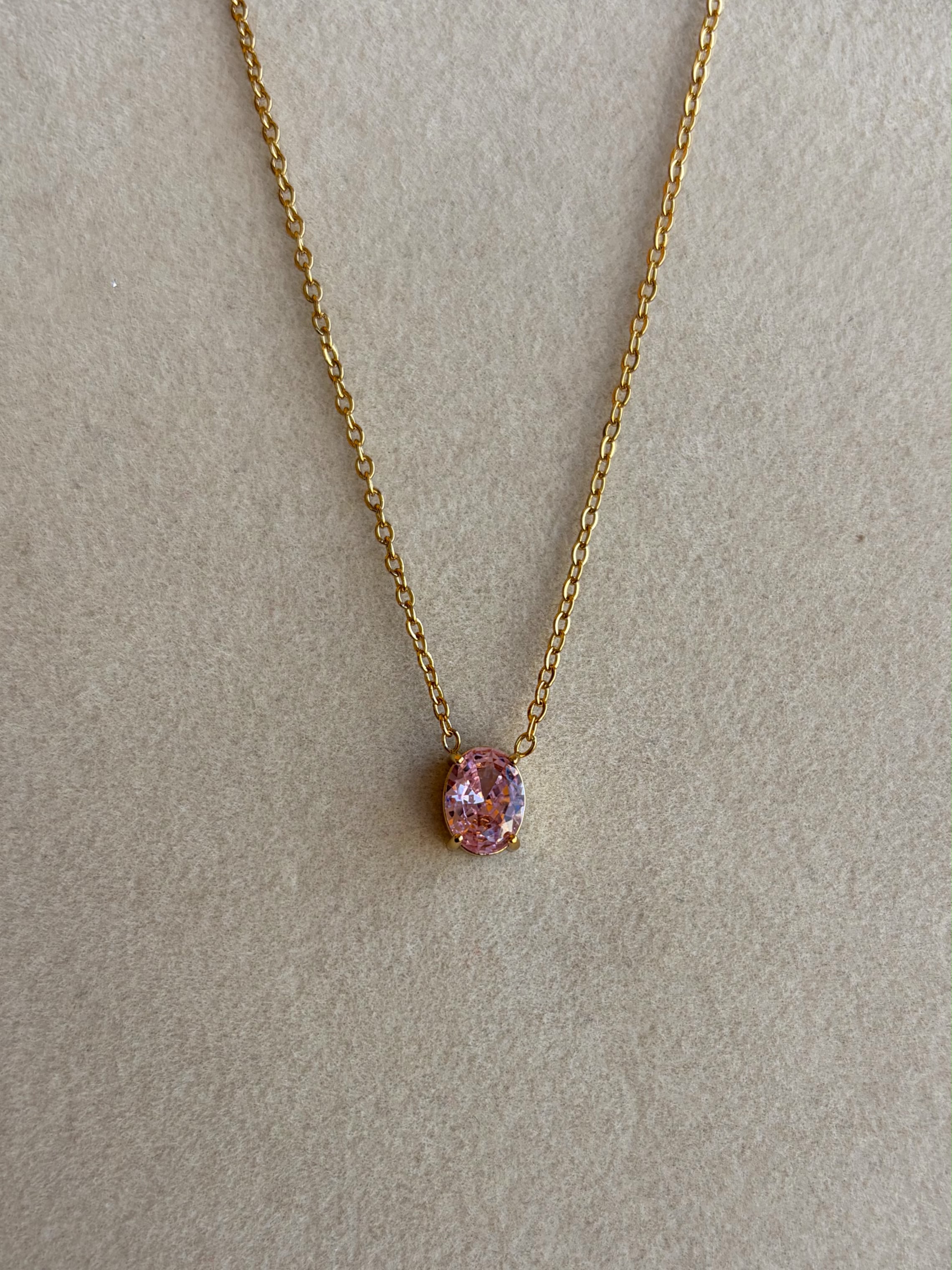 Pink stone Necklace