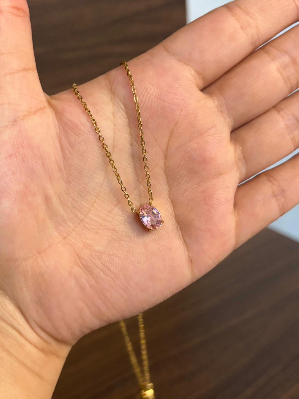 Pink stone Necklace