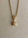 Studded star necklace