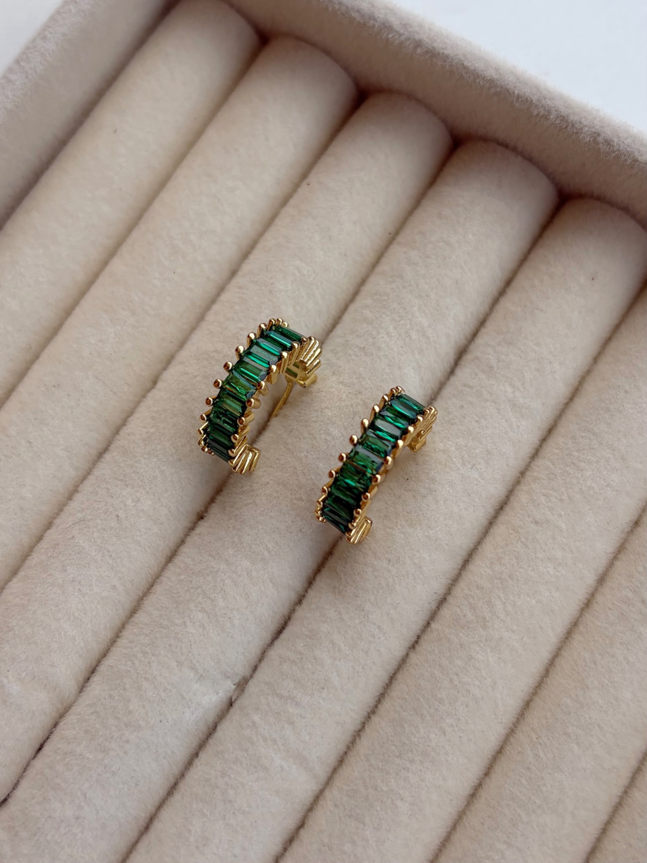 Emerald Hoops