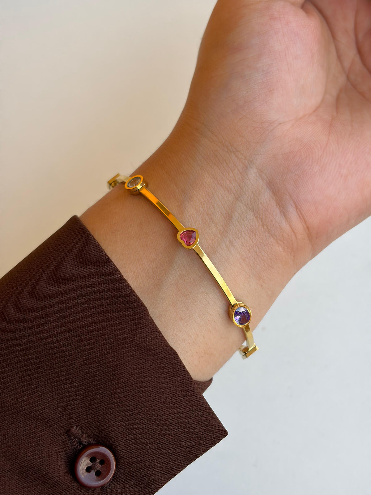 Multi colour love bangle