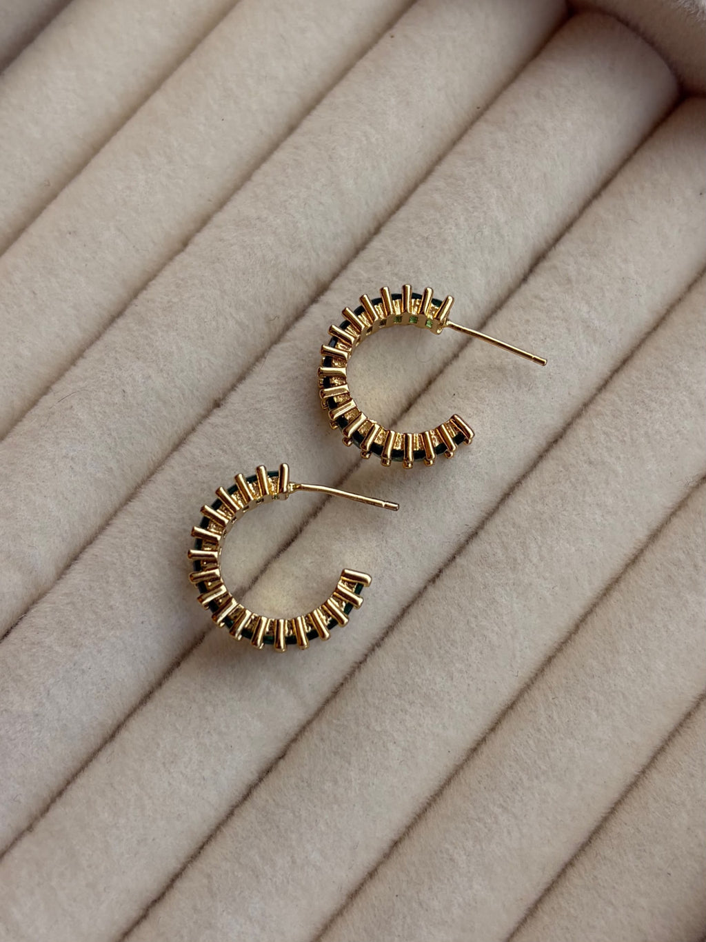 Emerald Hoops
