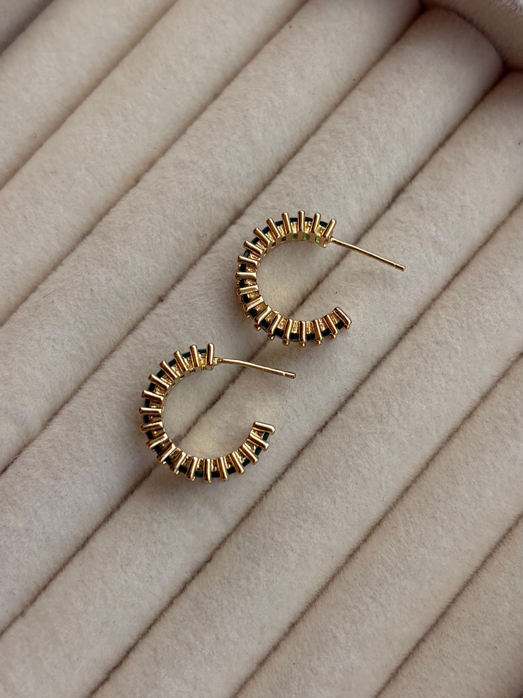 Emerald Hoops