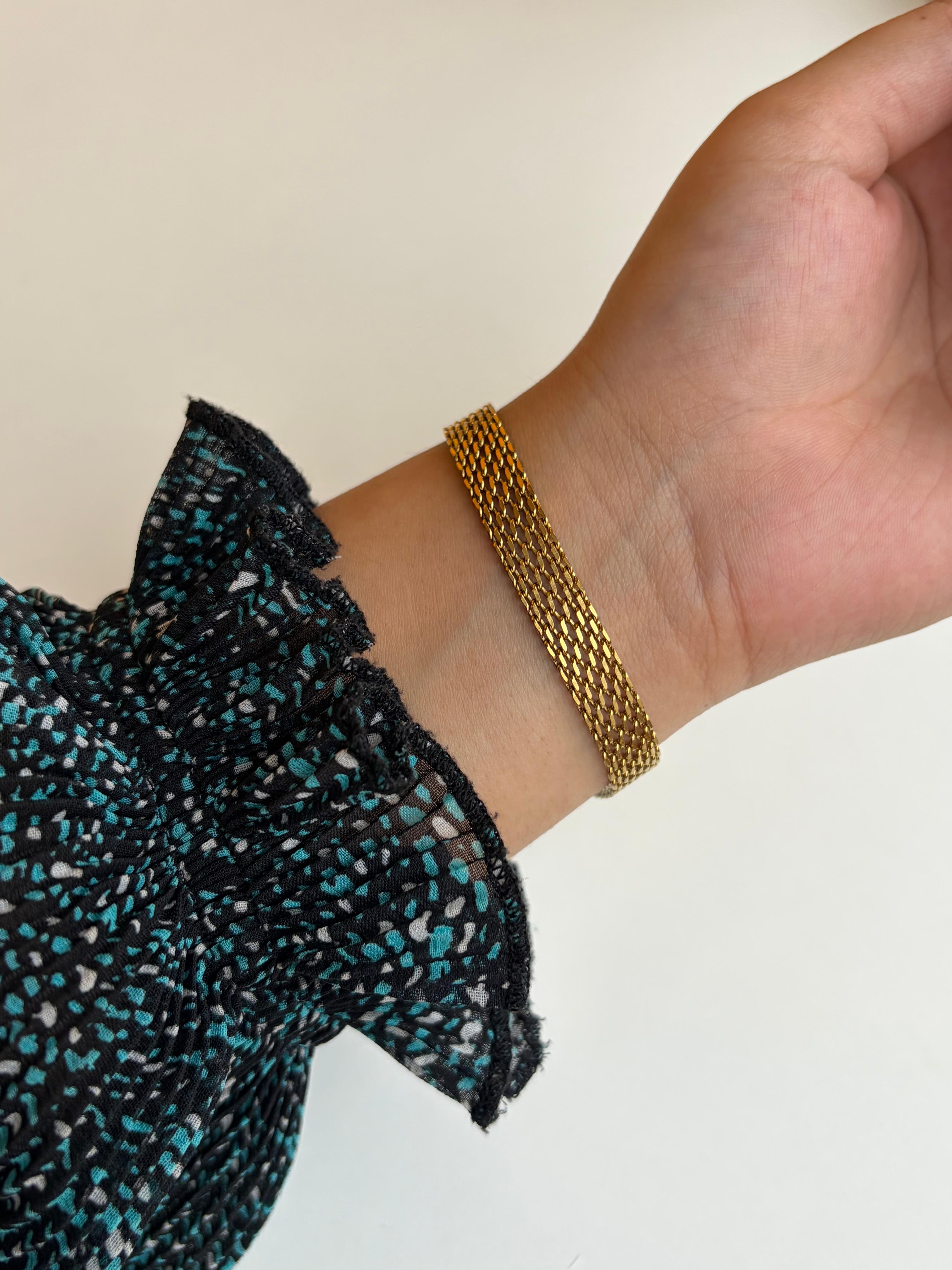 BROAD LINK CHAIN BRACELET