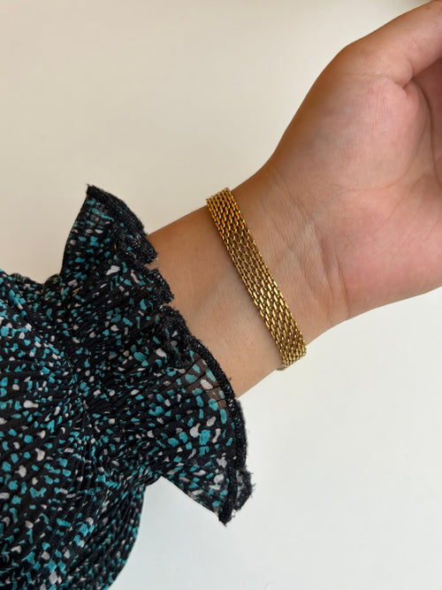 BROAD LINK CHAIN BRACELET