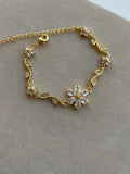 CRYSTAL FLOWER BRACELET