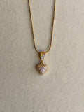 Studded heart necklace