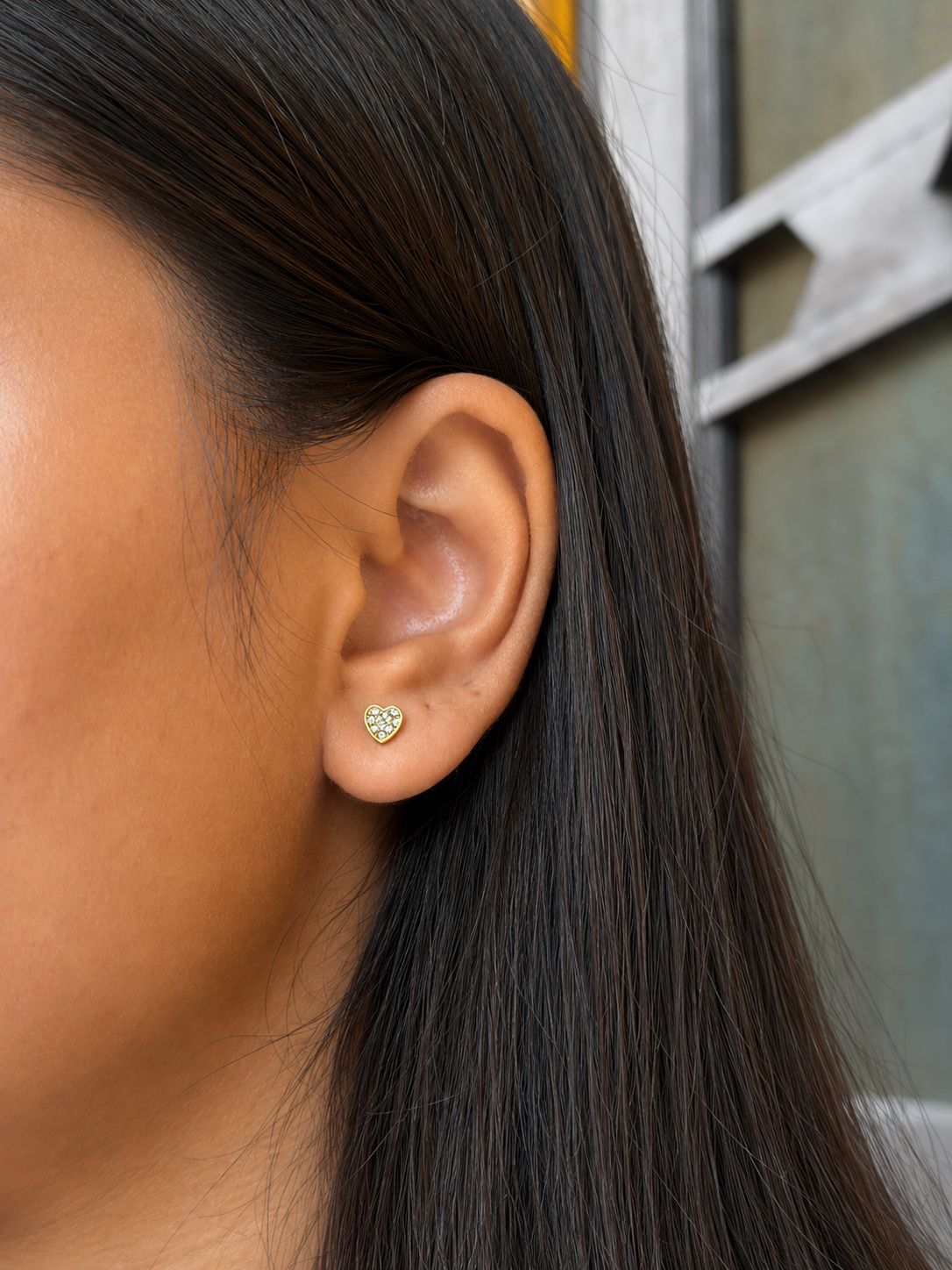 Hearts ball back studs